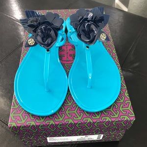 Tory Burch Blossom Jelly Sandals - Size 8